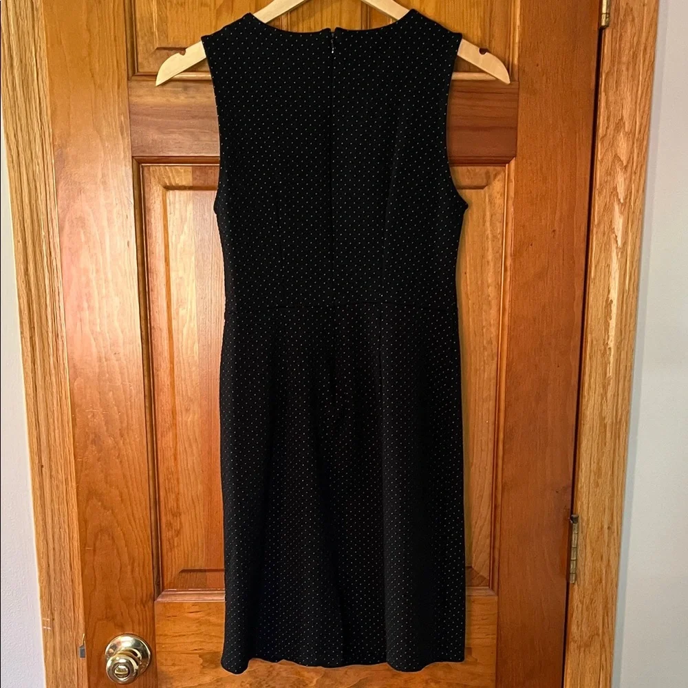 Banana Republic Black Polka Dot Midi Dress - Picture 4 of 4